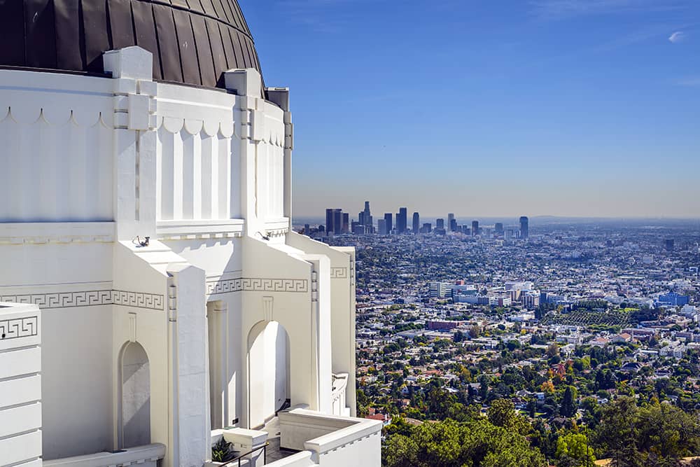 Griffith Observatory, one of the best free things to do with kids in Los Angeles.