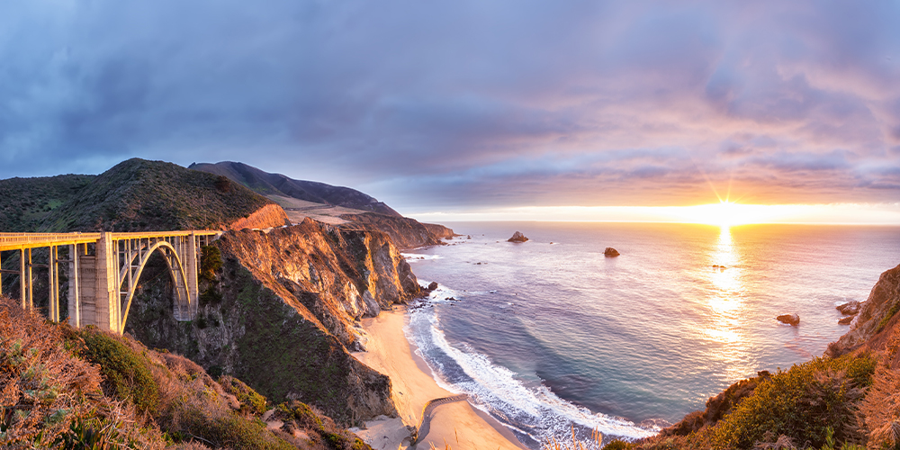 Landscape of Big Sur, California