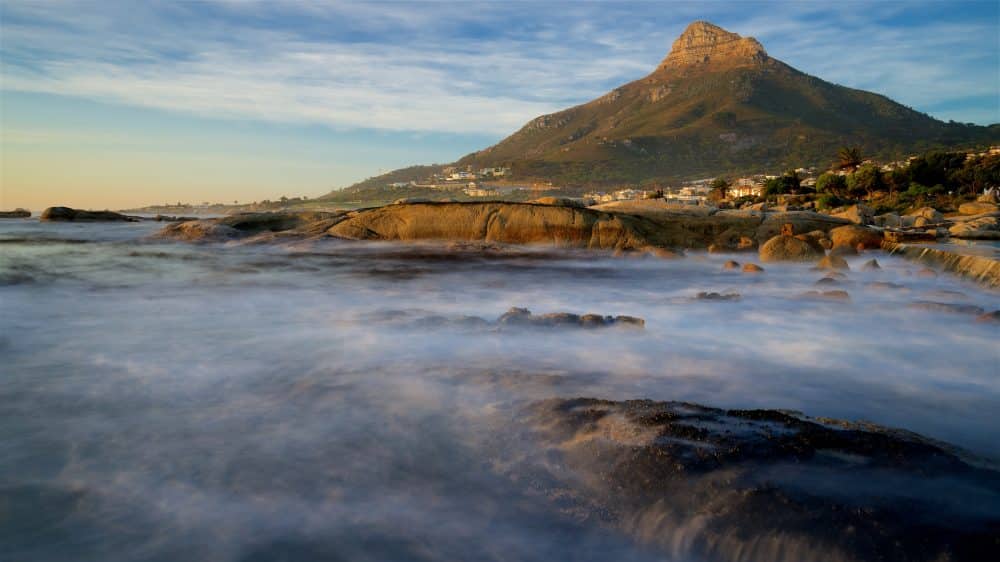 Landscape at Camps Bay Beach, Cape Town