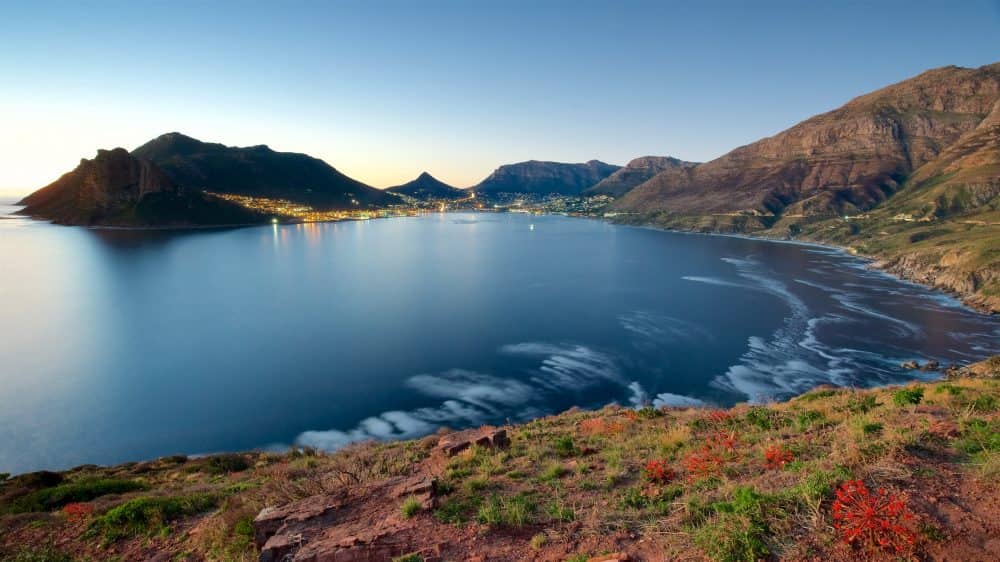 Coastline and landscape in Chapman's Peak, Cape Town