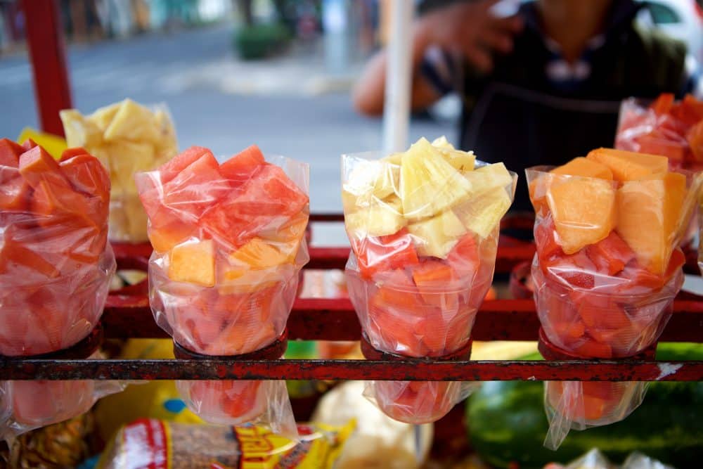 Cocktails with fruit in Mexico City