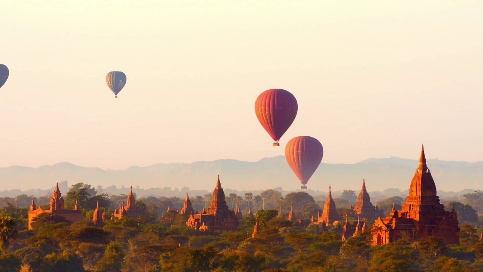 Hot Air Balloon in Bagan