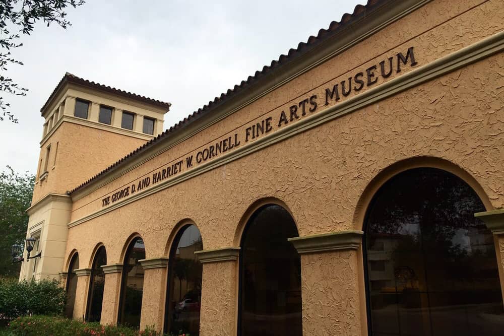 The outside of the Cornell Fine Arts building, one of the best free activities for families in Orlando.