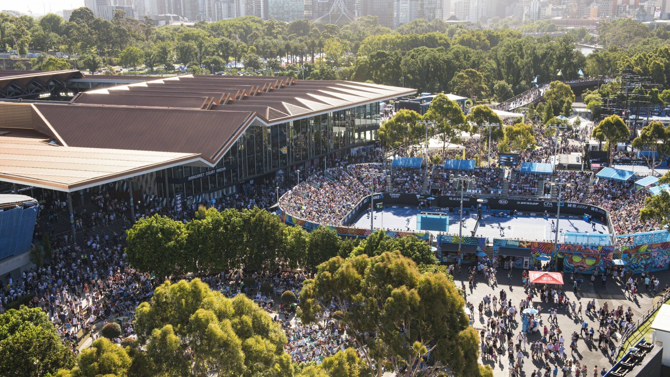 Australian Open from above