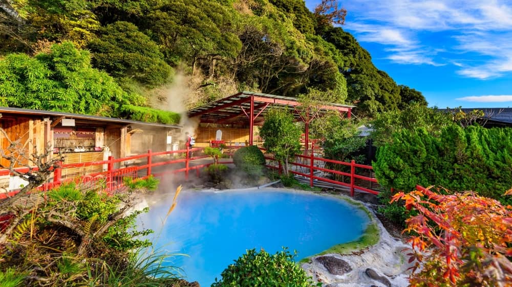 Beppu Hot Springs make for a relaxing soak during the Rugby World Cup