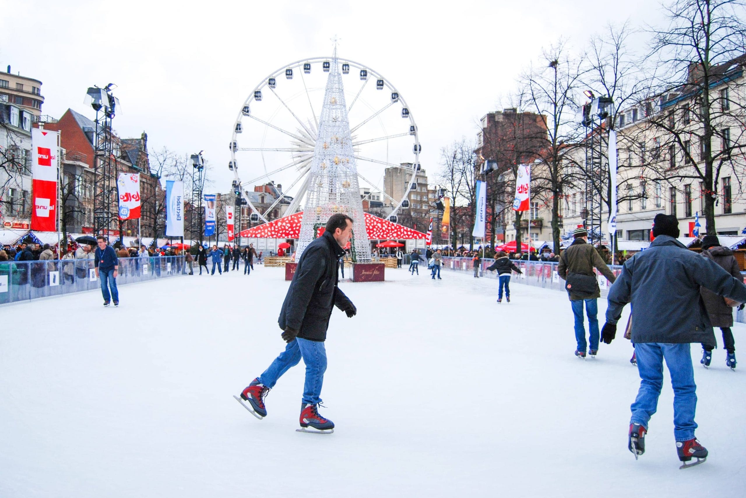 Ice skating in Brussels