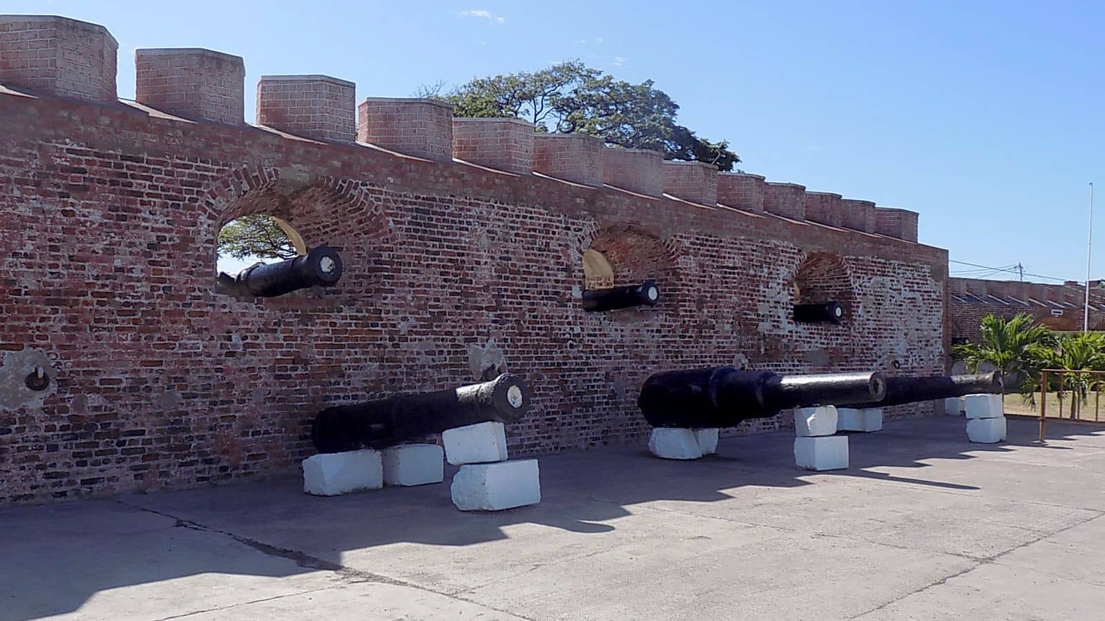 Cannons at Port Royal in Jamaica