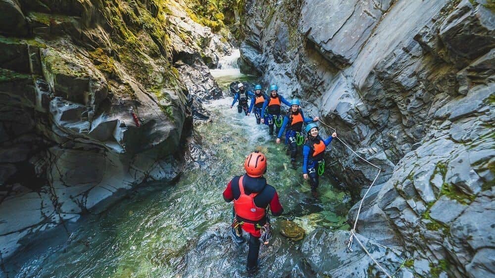 Canyoning in Queenstown, New Zealand