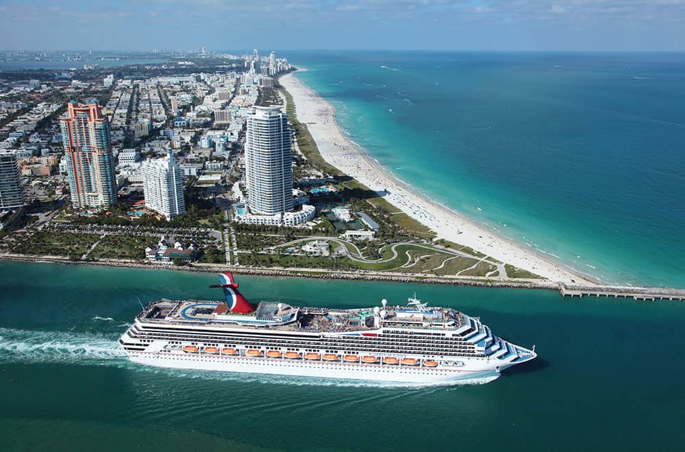 Carnival Glory sails to the Bahamas from the Port of Miami