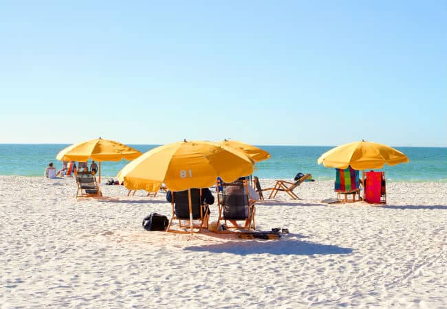 Celebrate vacation on the beach in Clearwater