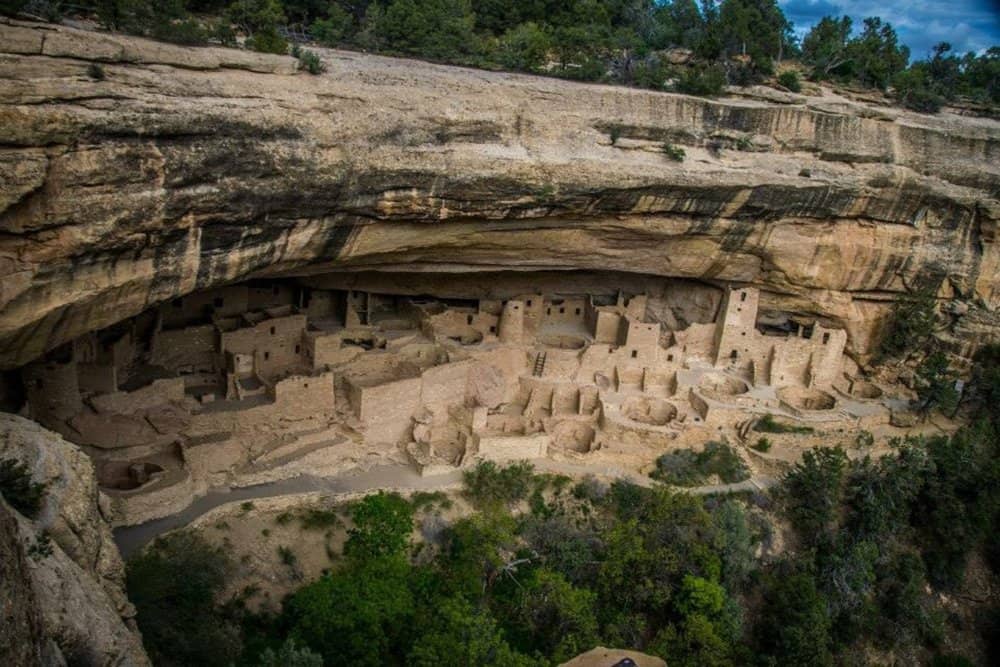 The Mesa Verde National Park in Colorado