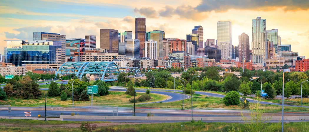 Cityscape view of Denver, Colorado