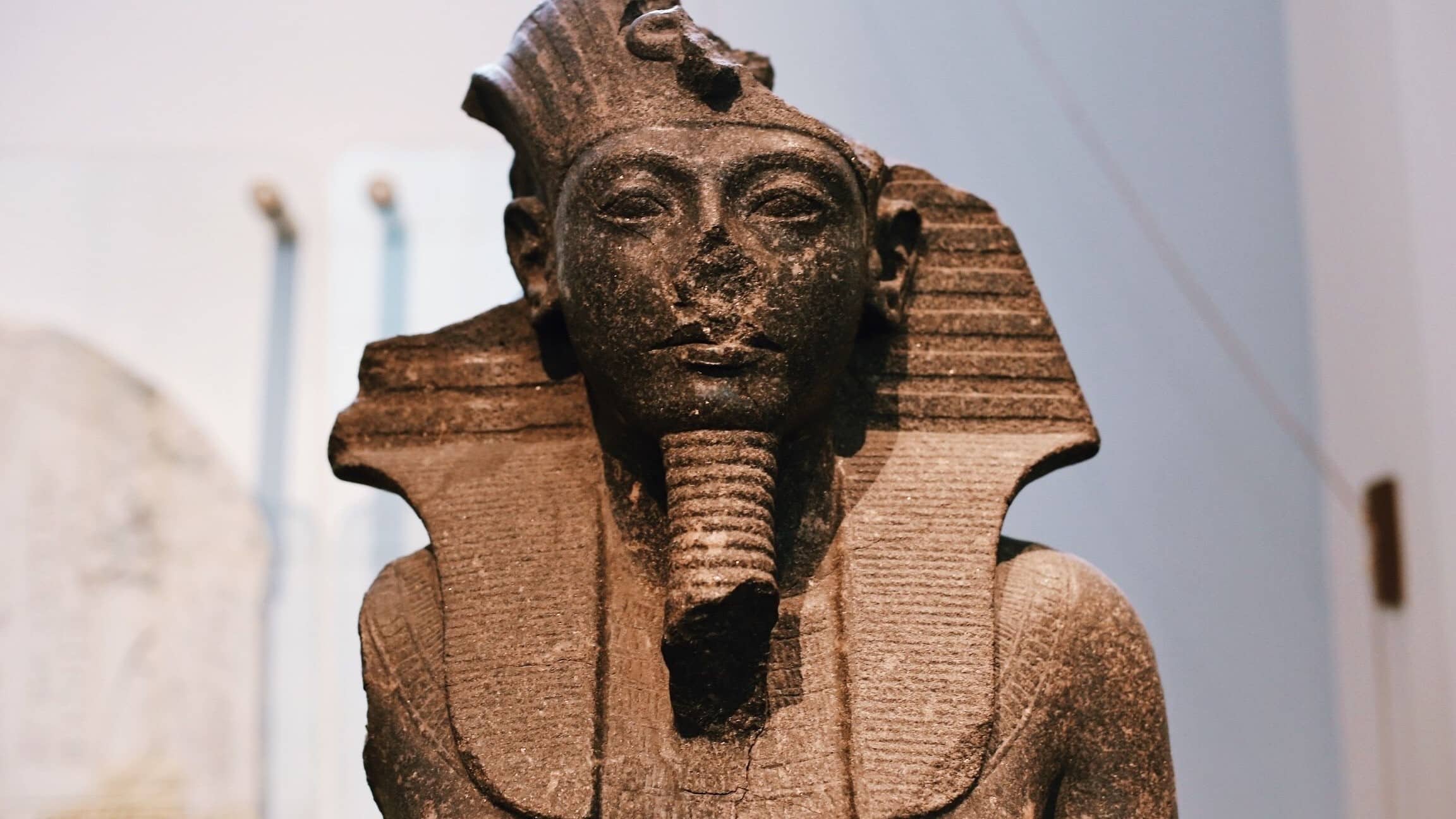 Egyptian artifacts seen in the British Museum on a virtual tour of London