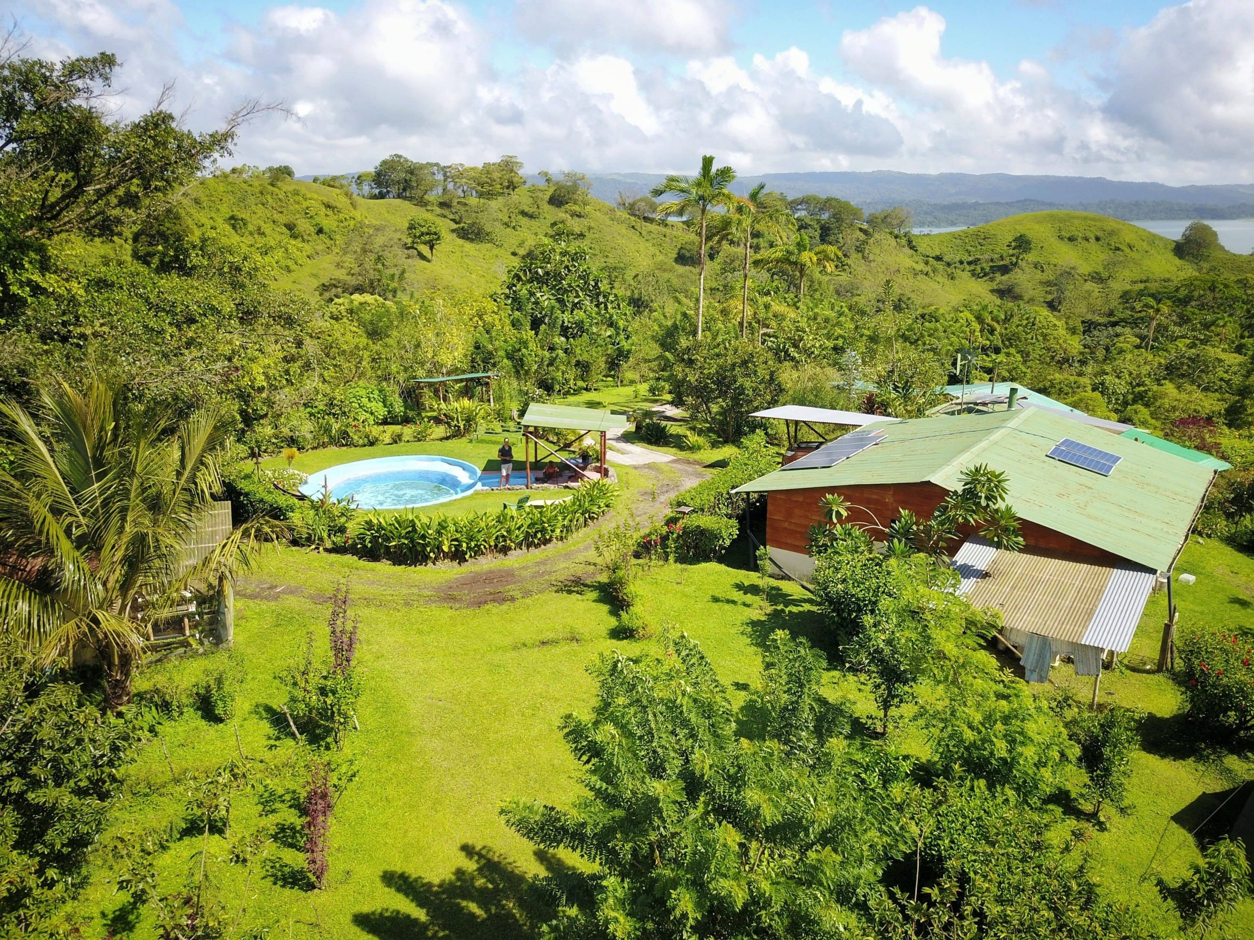 A birds eye perspective of Essence Arenal in Costa Rica.