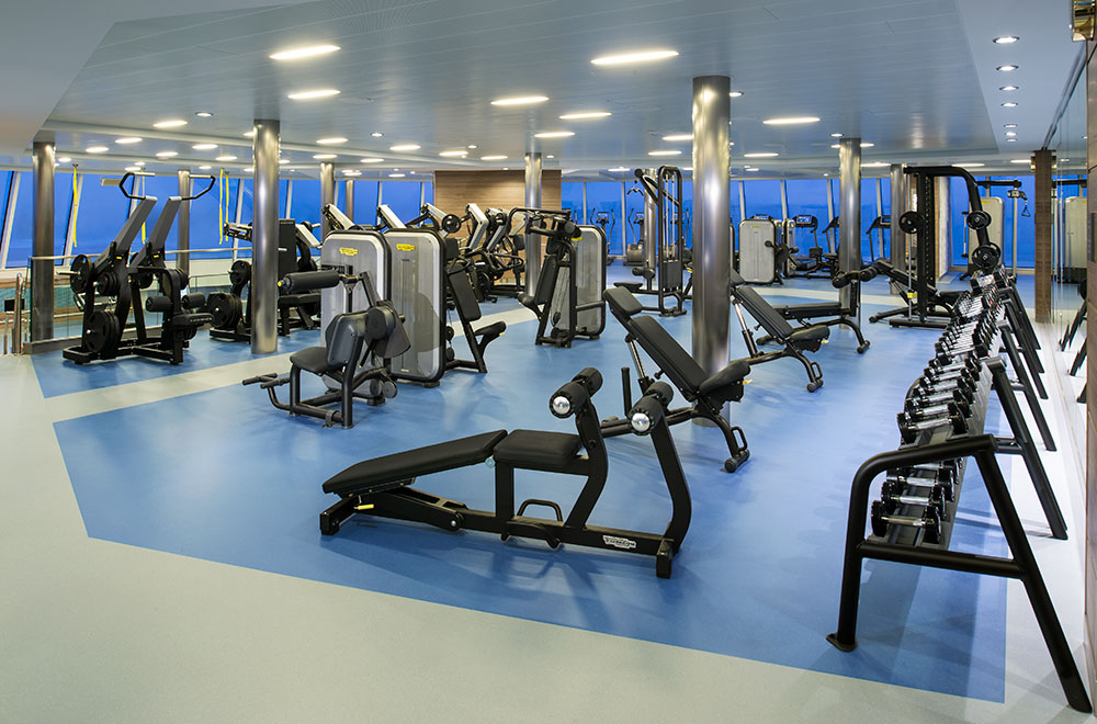 Fitness Center at Quantum of the Seas Wellness and fitness programs in your first cruise
