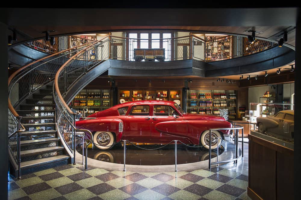 The entrance to the winery at the Francis Ford Coppola Winery near San Francisco, California. 