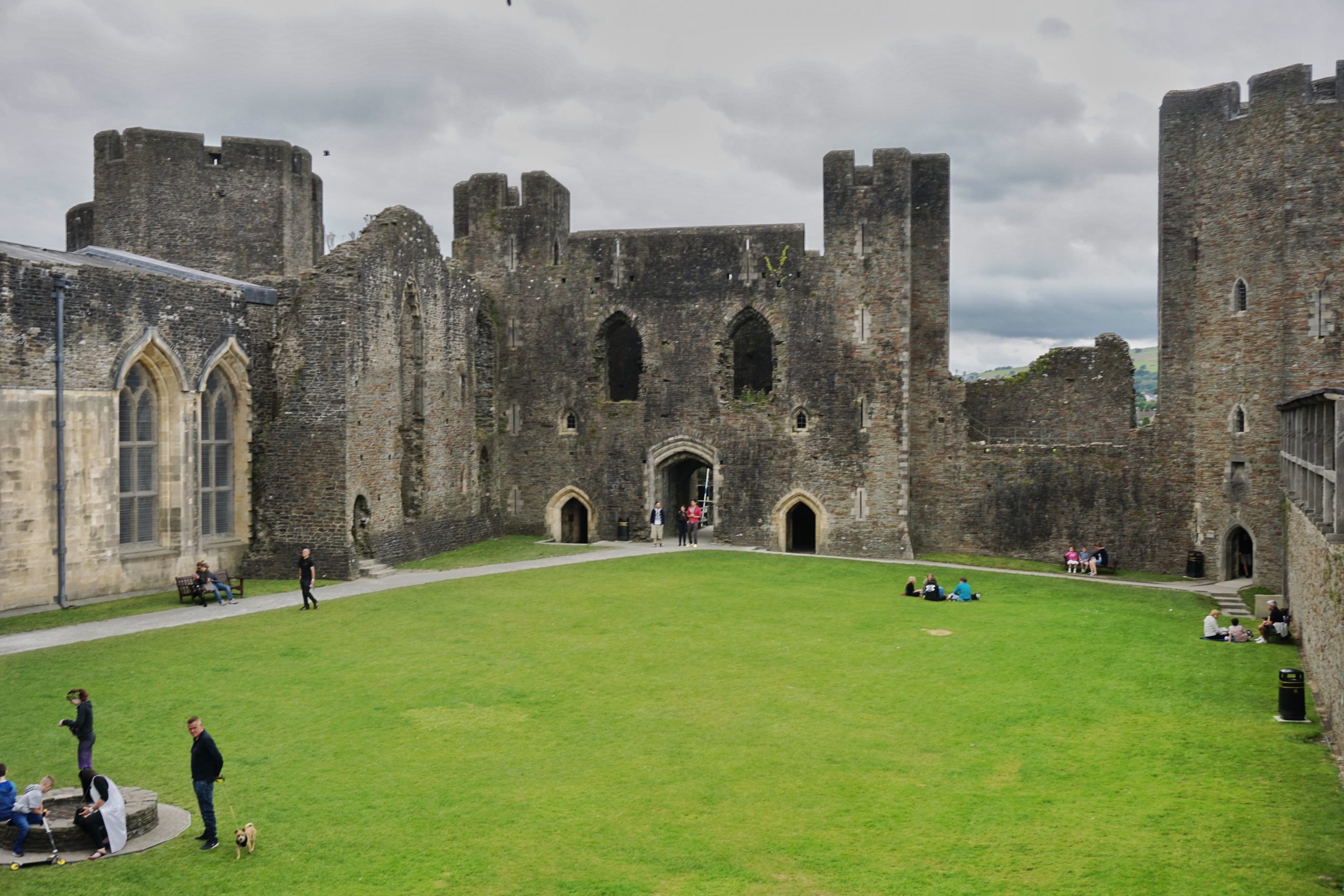 Caerphilly Castle Courtyard