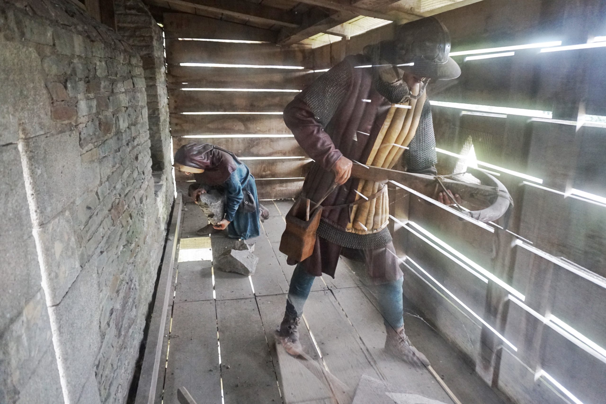 Caerphilly Castle display