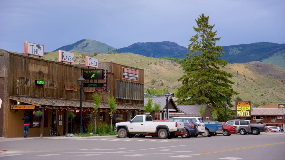 Gardiner town in Yellowstone National Park
