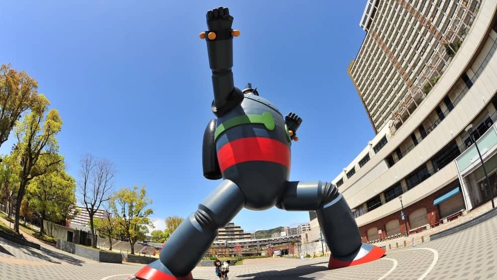 Giant robot statue in Kobe