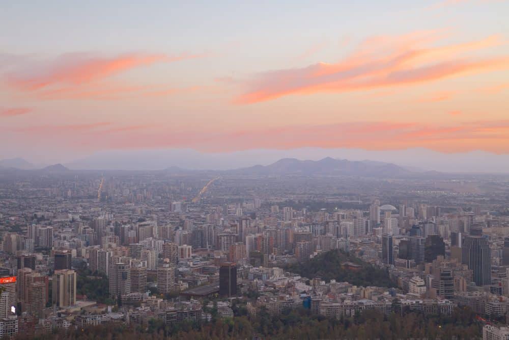 Cityscape view from San Cristobal Hill
