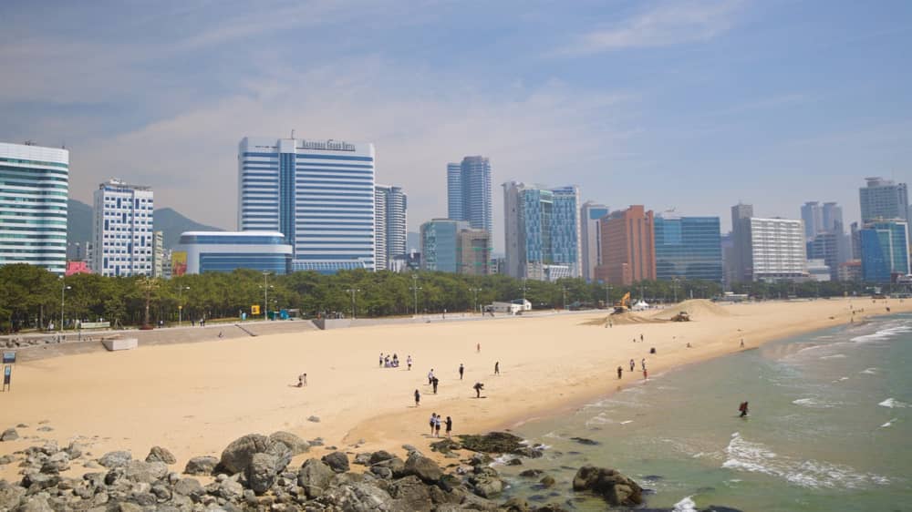 Soft Sand at Haeundae Beach South Korea