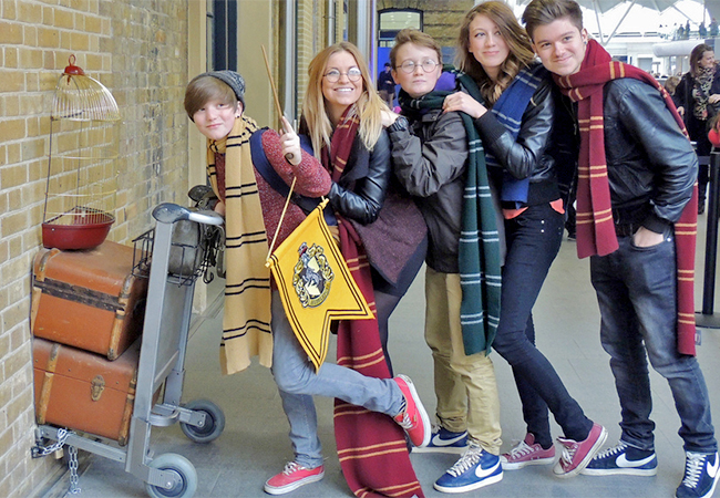 Platform 9 ¾ at King's Cross Station on the Harry Potter Walking Tour in London