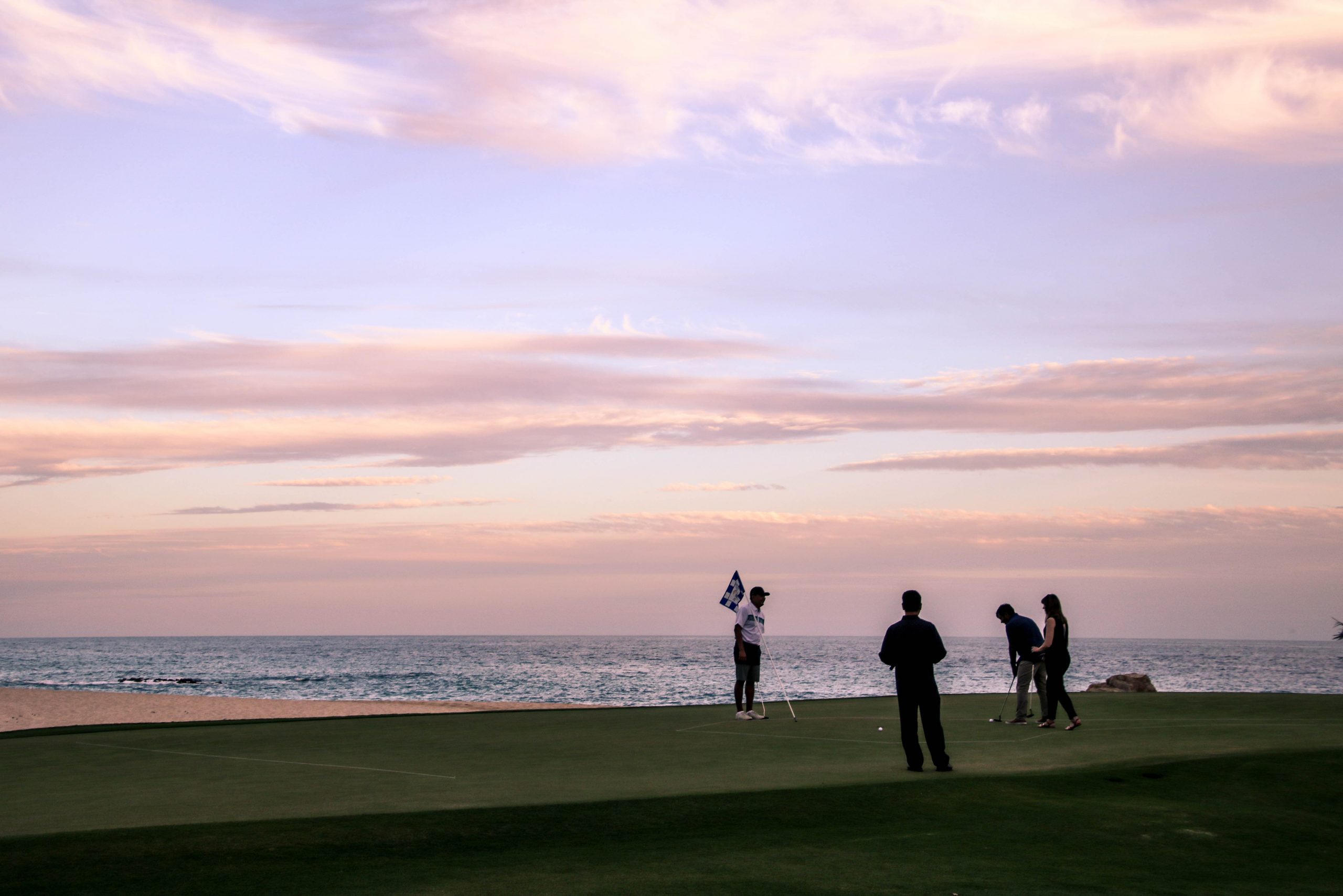 Sunset golfing in Los Cabos.