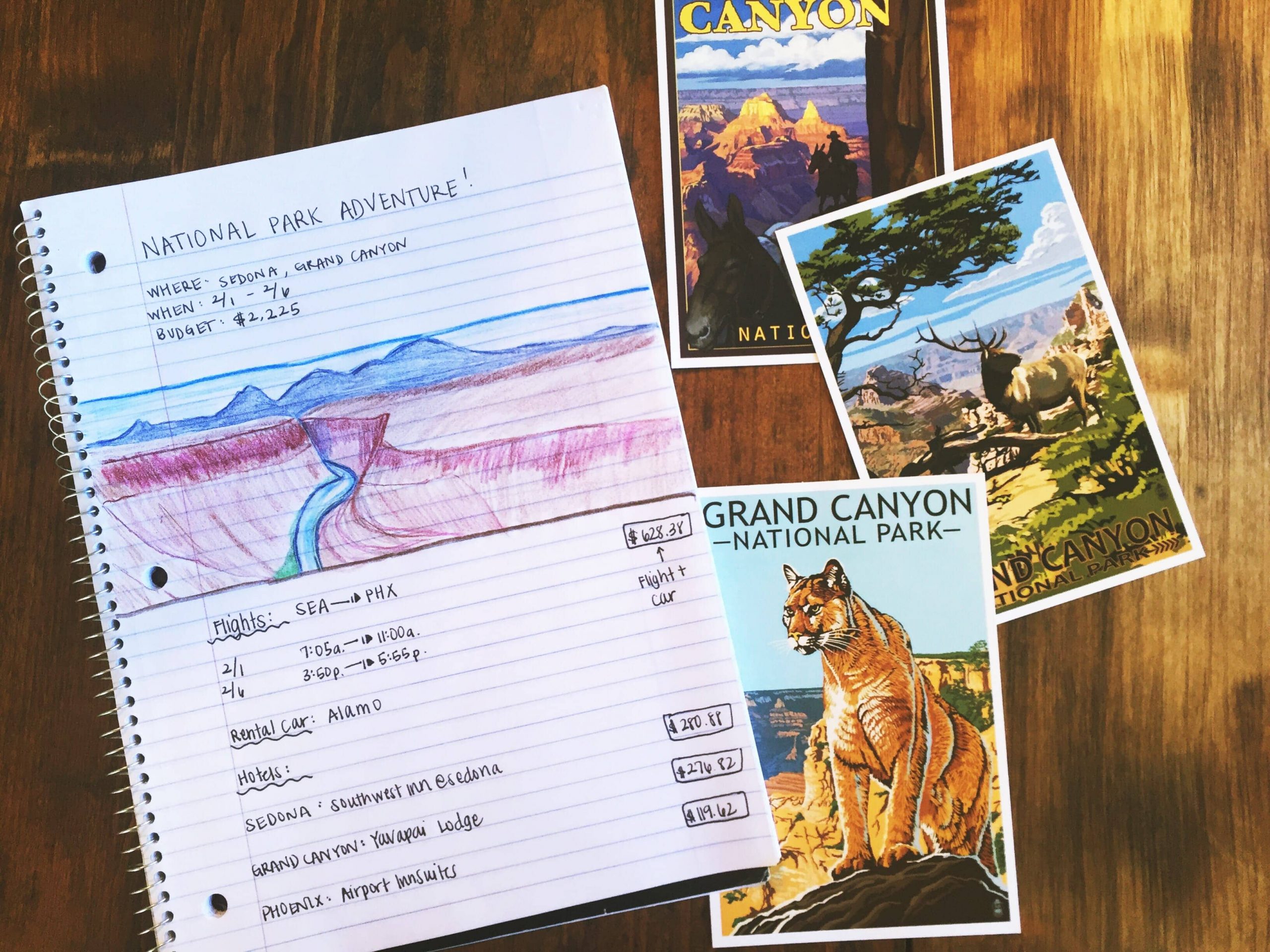 Starting the planning for our Grand Canyon road trip