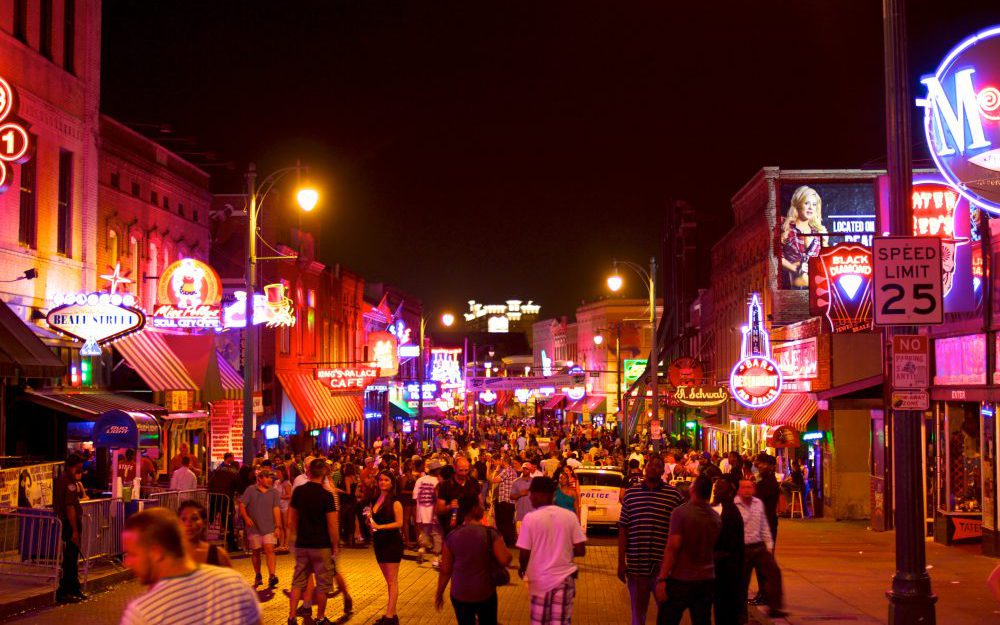 Beale Street in Memphis, Tennessee
