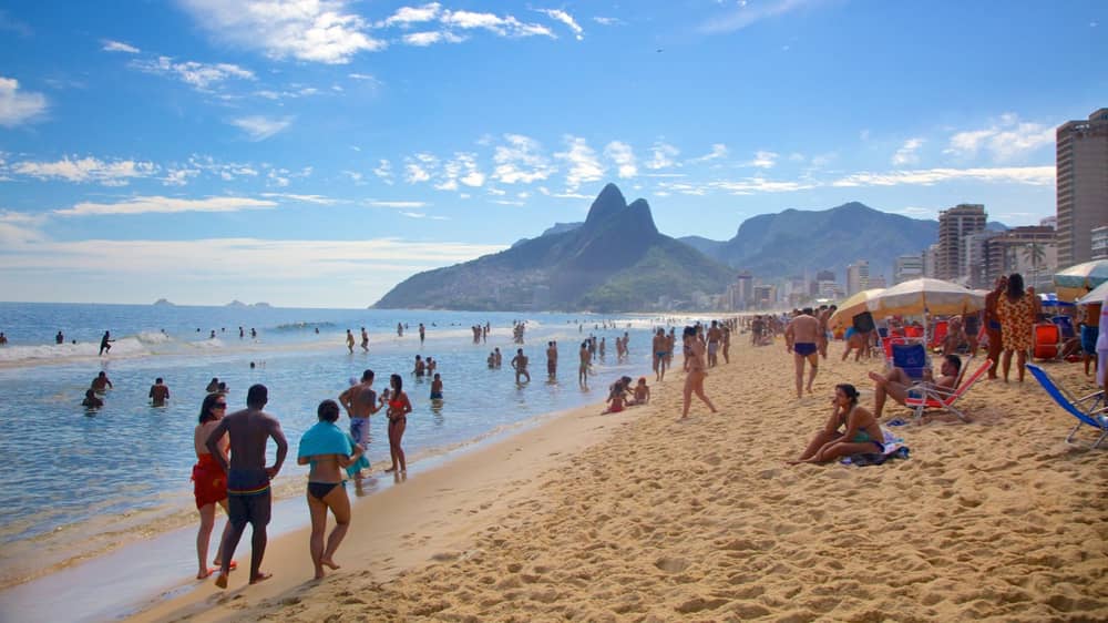 Ipanema Beach in Rio de Janeiro Brazil