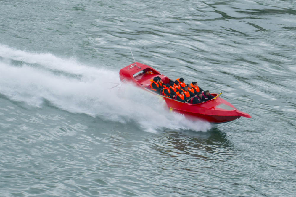 Jet boating in Queenstown, New Zealand