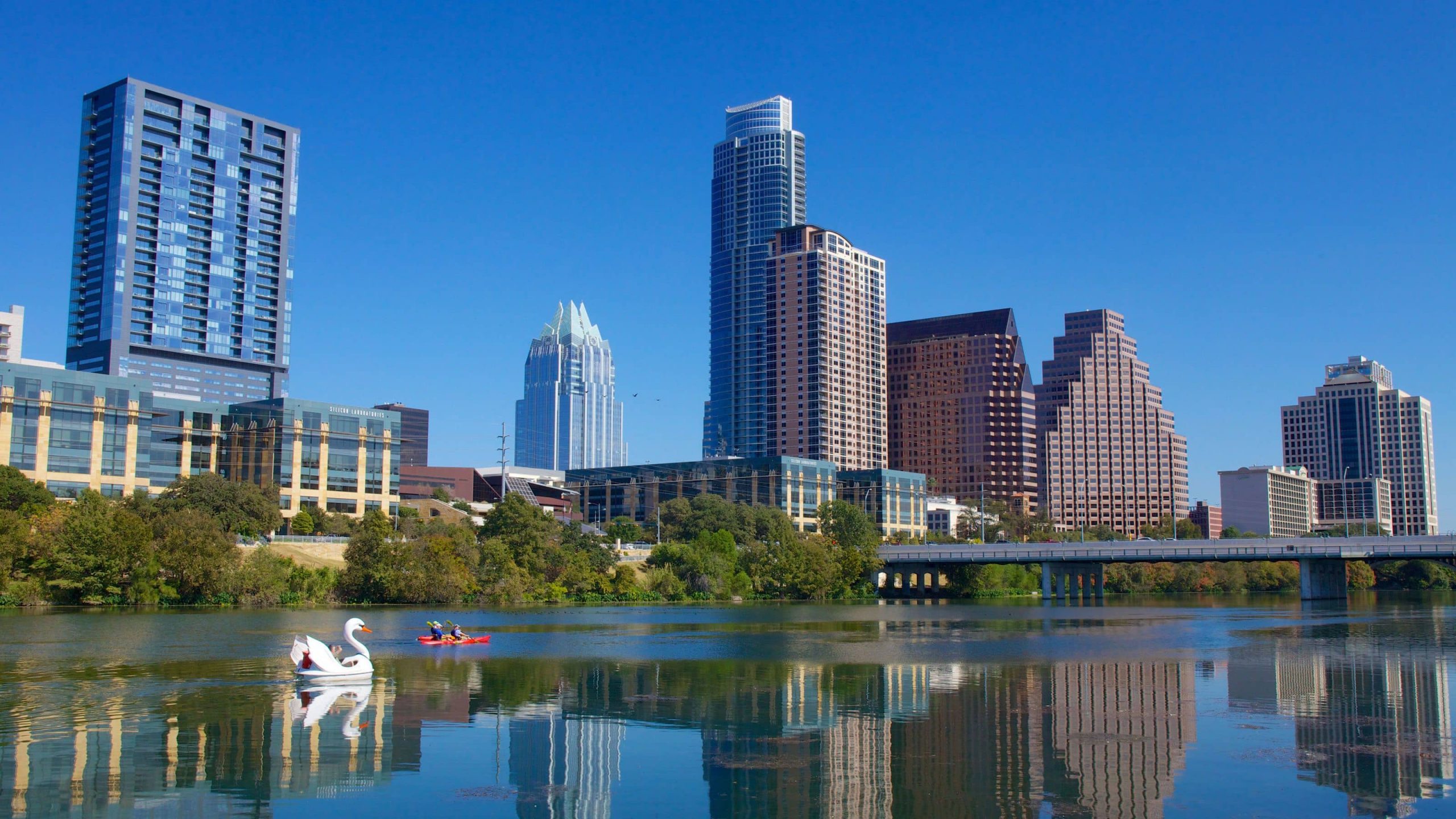 Kayaking on spring break in Austin, Texas