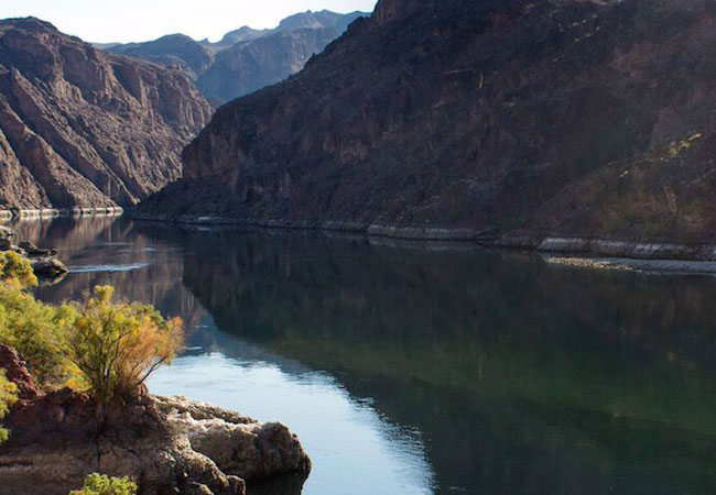 Lake Mead near Las Vegas at sunrise