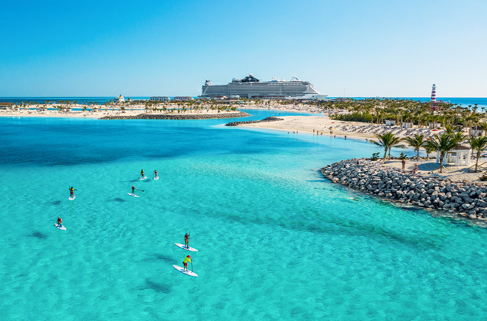 msc-guests-paddleboarding-at-ocean-cay ocean-cay-private-island-msc