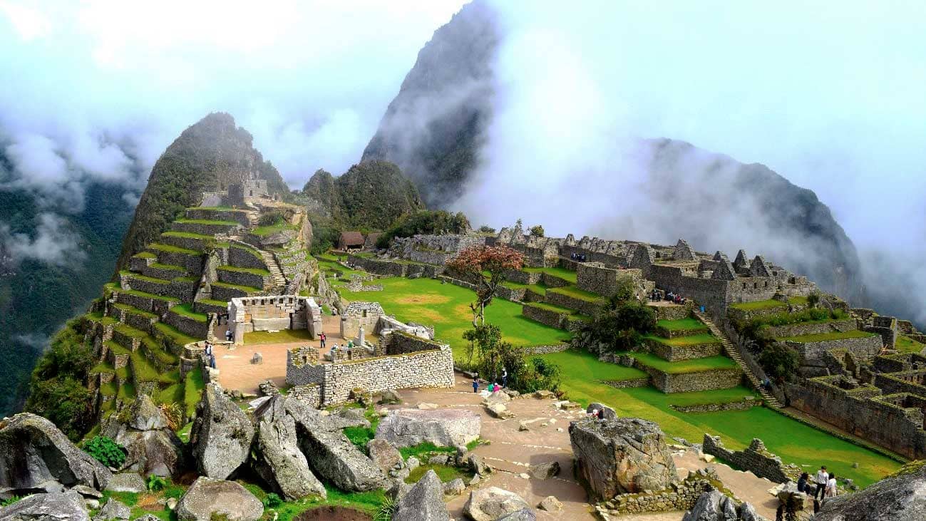 Machu Picchu Surrounded by Mountain Mists