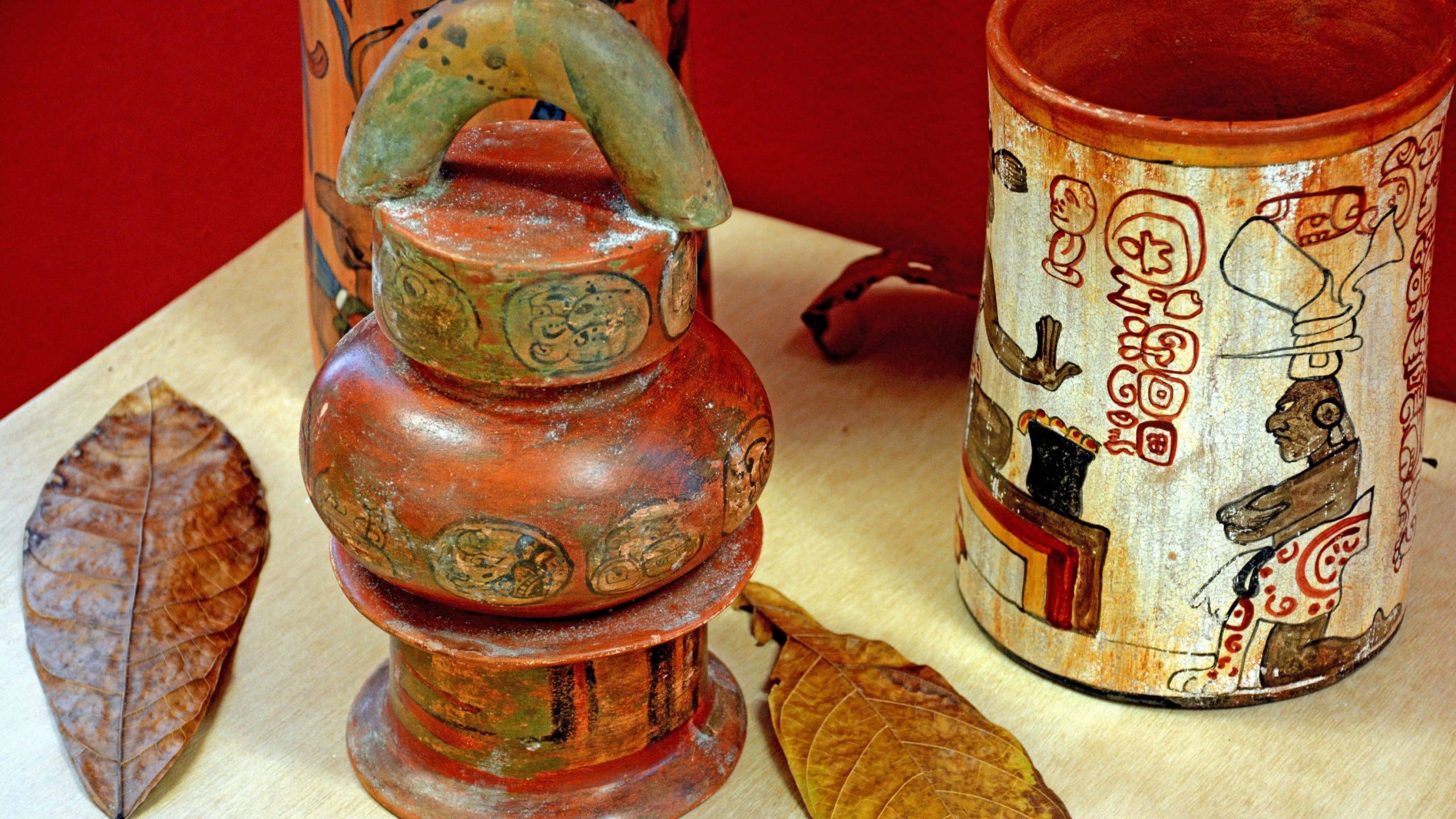 Ancient Mayan Chocolate Jar