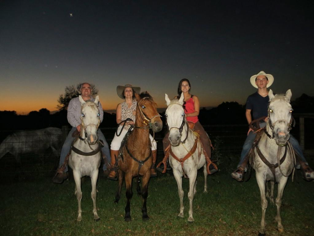 Horseback riding in the Colombian mountains