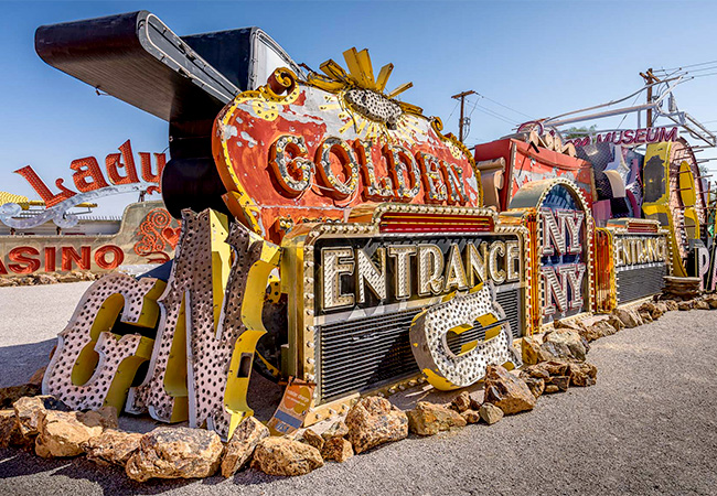 Vintage neon sign at the Neon Museum in Las Vegas