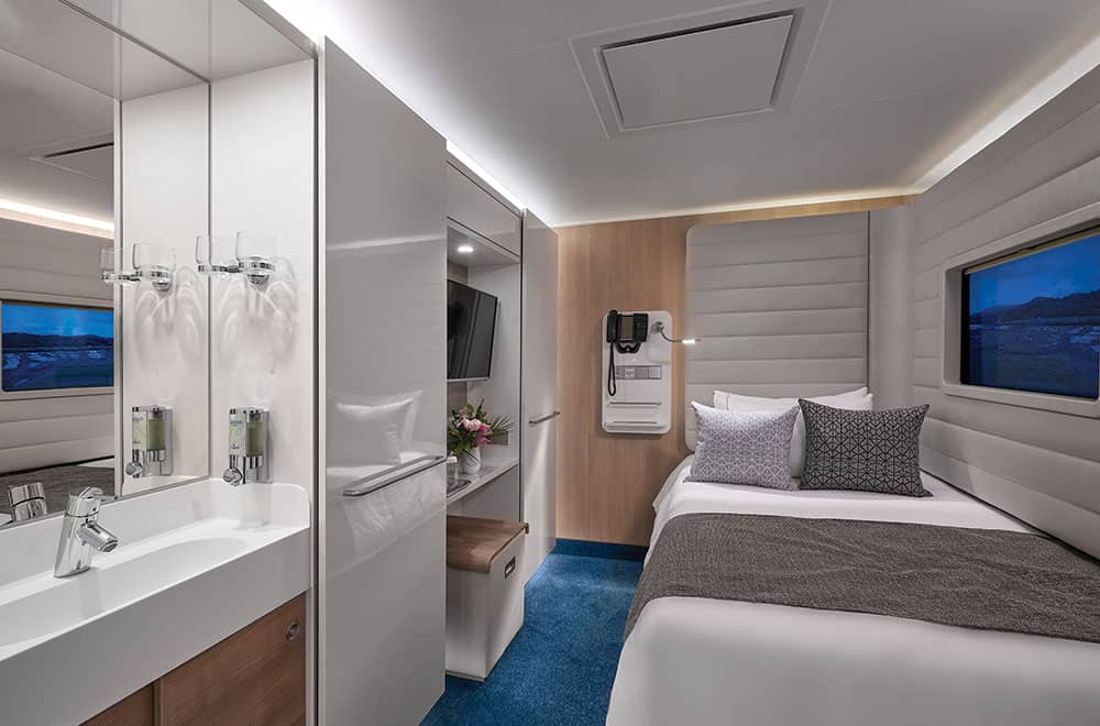 The Norwegian studio stateroom for solo travelers 