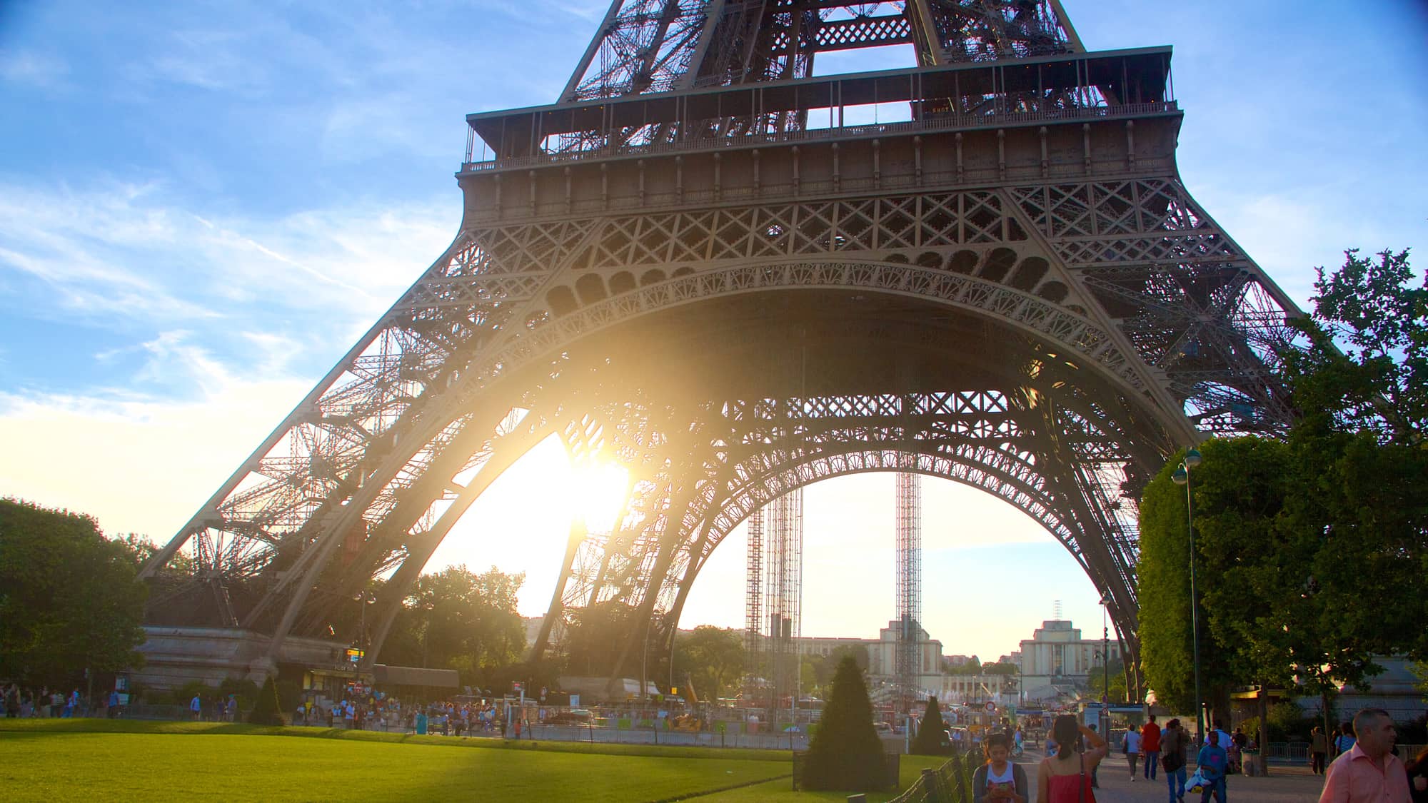 Base of the Eiffel Tower in Paris