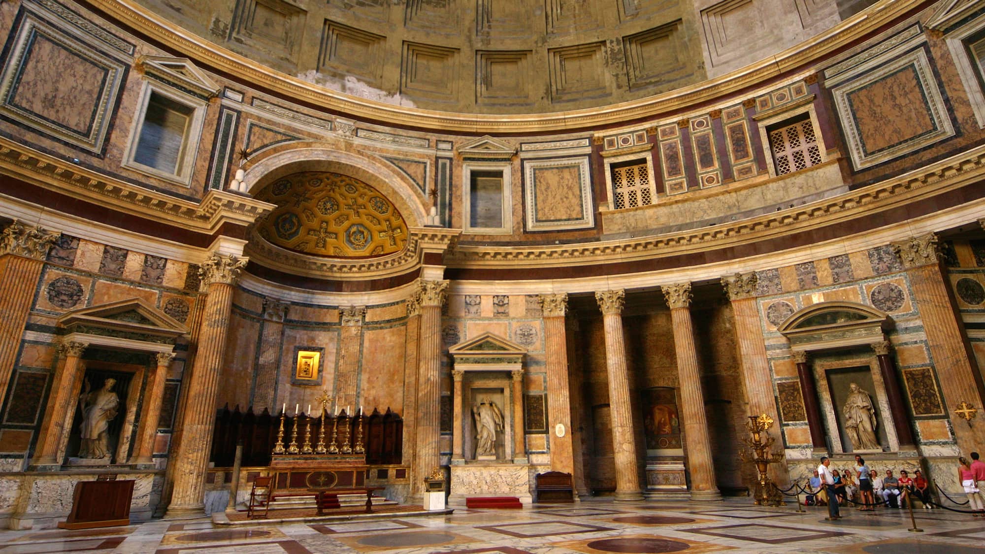 Inside the Pantheon in Rome