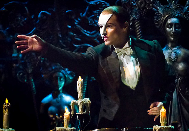 The Phantom in The Phantom of the Opera on Broadway in New York