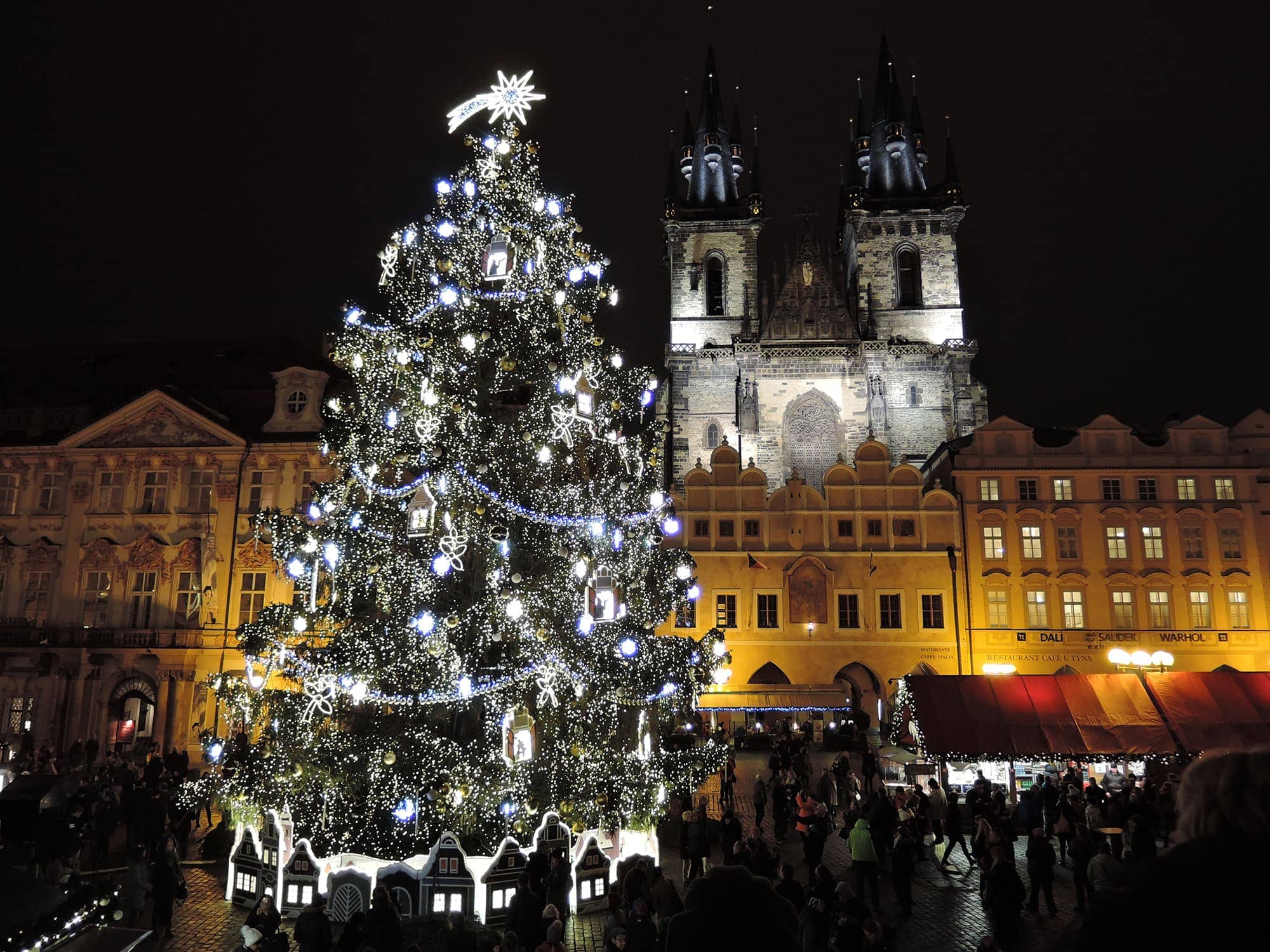 Prague during Christmas