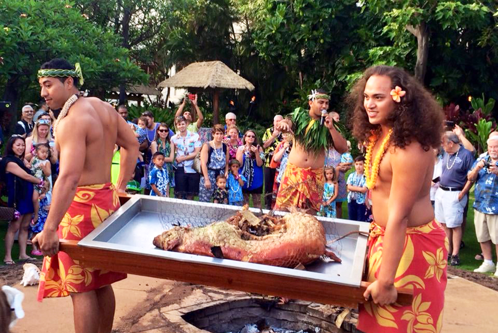 luau pig roast hawaii