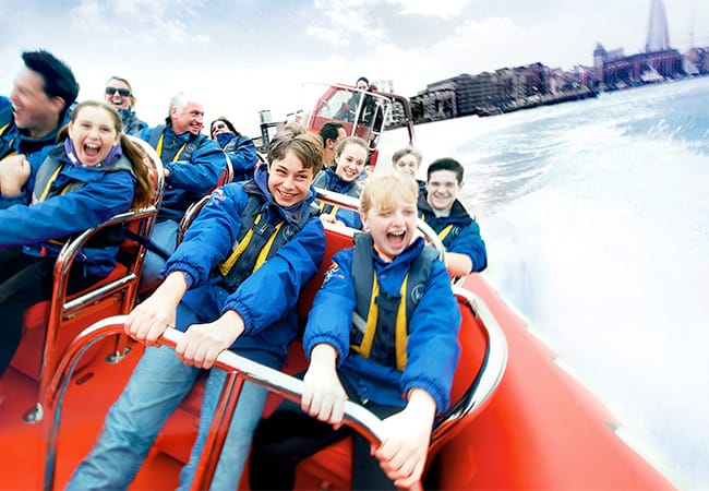 Exciting speedboat experience on River Thames in London