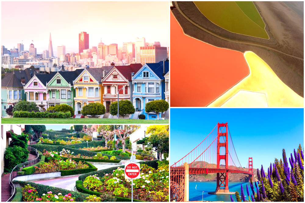 Some of the most colorful landmarks in San Francisco, California. 