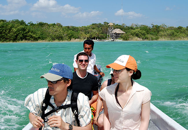 Ariel view of Muyil & Bacalar Lagoon in Cancun
