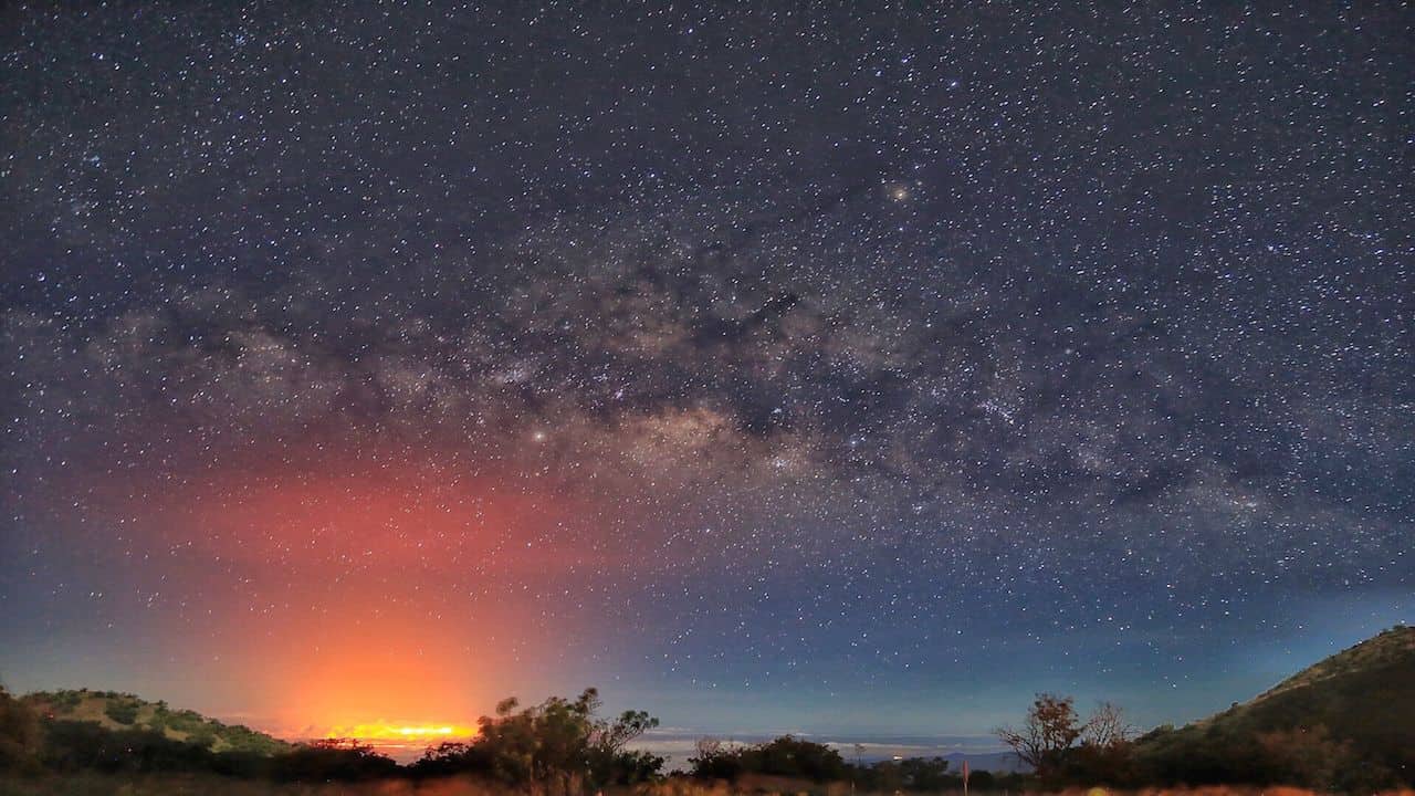 Sunset view and stargazing on Hawaii