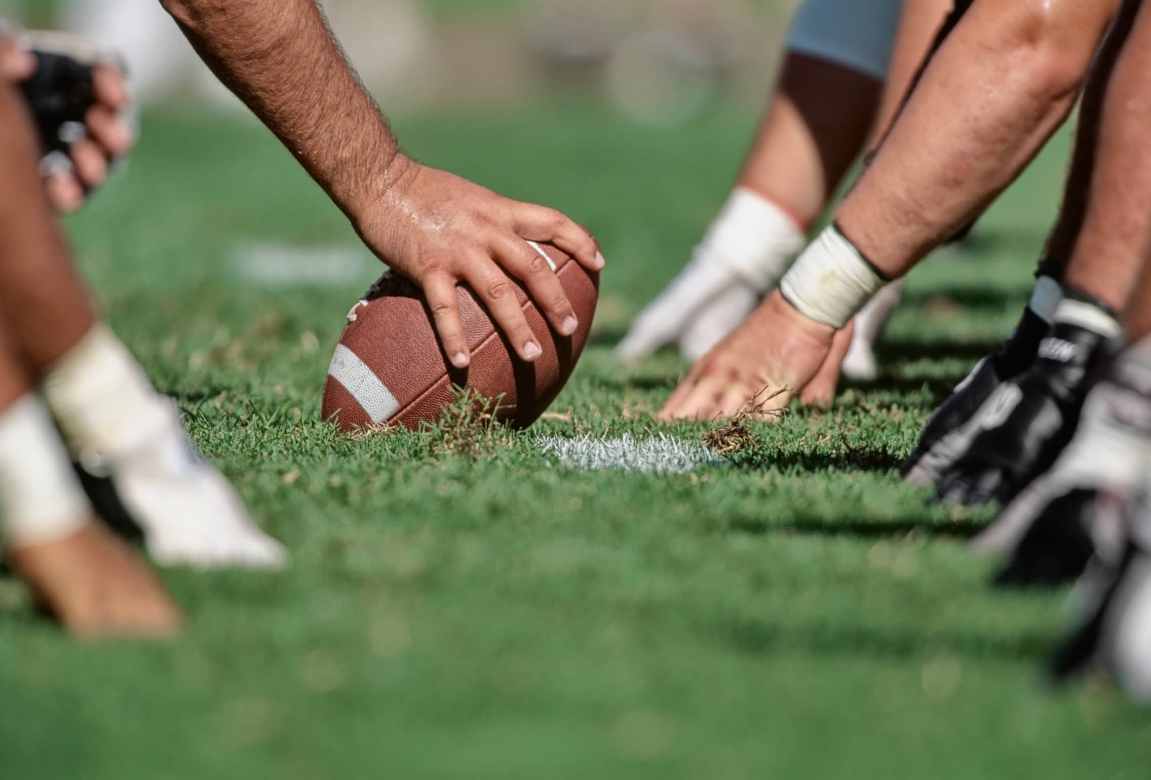 Thanksgiving Weekend Football line of scrimmage